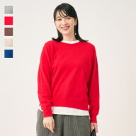 【KEYUCA公式店】ケユカ ベーシッククルーネックニットトップス[レディース トップス ニット 丸首 ベーシ…