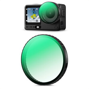 K&F CONCEPT OSMO ACTION6 �p 1/4�u���b�N�~�X�g�t�B���^�[ �����Y�ی� �\�t�g���� ���w�K���X �����ߗ� �v���e�N�g�t�B���^ 28�w�i�m�R�[�e�B���O �����h�� �����ȒP �͂ߍ��ގ�