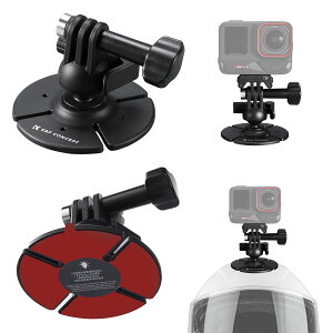 K&F CONCEPT �Ȗʃ}�E���g ���߃_�u���{�[���w�b�h �A�N�V�����J�����p | ����3M�S���p�b�h GoPro13/12�Ή� DJI Action6/5/4�Ή� Insta360 x6/x5�Ή� �w�����b�g�}�E���g 103AJ2