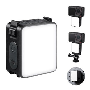 K&F CONCEPT Osmo Action 5PRO 4 3 �p �N�B�b�N�����[�X LED���C�g ����� �r�f�I���C�g ���^�y�� �}�O�l�b�g�z��