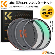 スーパーSALE半額!! マグネットCPLフィルター+レンズキャップセット 49.82mm 磁気吸着 装着便利 日本製AG…