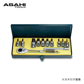 旭金属工業 アサヒ ASAHI ソケットレンチ用ヘキサゴンソケットセット12.7□ VX4000