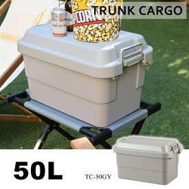 【直送品】トランクカーゴ 50L グレー 収納ボックス 収納ケース 東谷 AZUMAYA TC-50GY