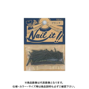 若井産業 NAILIT釘#17×19 100本袋入 ブラック NF10026