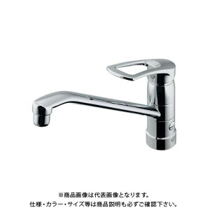 カクダイ シングルレバー混合栓 分水孔付 117-061