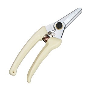 キンボシ GS 兼次プラ柄 万能剪定鋏 刃渡50mm アイボリー #2279