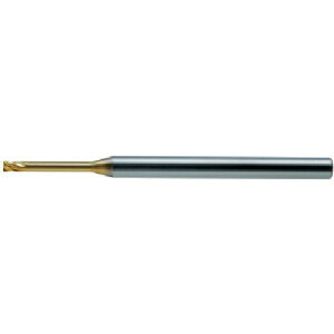 ユニオンツール 超硬エンドミルHLRS 4枚刃ロングネックラジアス φ1×R0.1×有効長4 HLRS4010-01-040