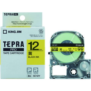 KING JIM �y�����z�u�e�v���vPRO�e�[�v 12mm �����x��/������ ����8m SC12Y