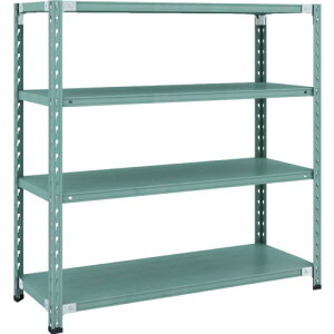 【送料別途】【直送品】TRUSCO CB型セミボルトレス軽量棚 1200X450XH1200 4段 グリーン CB-4444-GN
