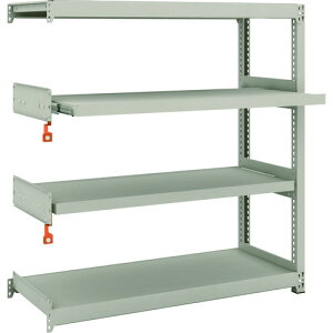 【送料別途】【直送品】TRUSCO スチールラック M2型軽中量棚 1160X450X1200 2段 スライド2段 連結 M2-4442M2B