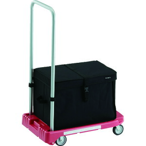 TRUSCO 樹脂台車 アクロキャリー 600X390 ピンク THB付 AC-1-P-THB