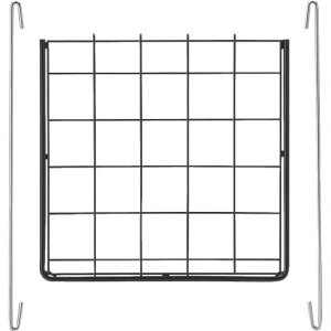 TRUSCO メッシュ棚板 ステー付 269X260 BK 黒 TMT-300:BK