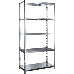 【送料別途】【直送品】TRUSCO ステンレス棚 SUS304製軽量棚 875XD450XH1800 天地5段 SU3-6345