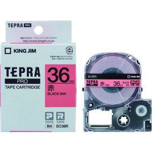 KING JIM �y�����z�u�e�v���vPRO�e�[�v 36mm �ԃ��x��/������ ����8m SC36R