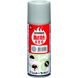 シントー 耐熱用スプレー 黒 300ML 2621-0.3