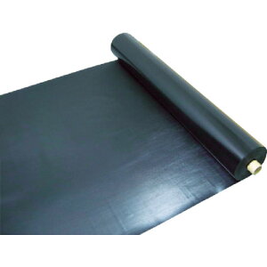 【送料別途】【直送品】ワニ印 塩ビ養生シート 黒 厚み0.5MM 1M×30M 003082