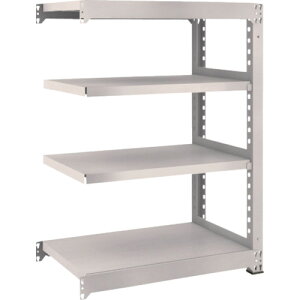 【送料別途】【直送品】TRUSCO スチールラック M5型 W900×D571×H1200 4段 連結 ネオグレー M5-4364B:NG