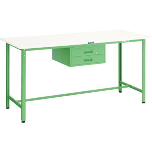 【送料別途】【直送品】TRUSCO HAE型作業台 900X600XH900 2段引出付 ホワイト色 HAE-0960F2 W