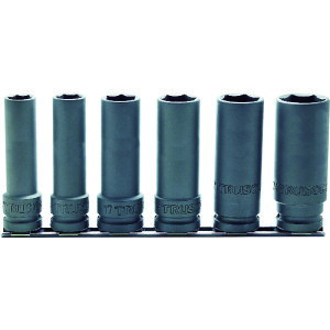 TRUSCO インパクト用超ロングソケットセット 長さ100mm T4-6SL-100-SET