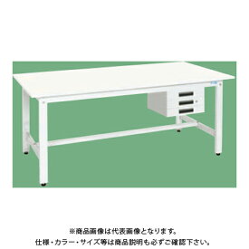 【送料別途】【直送品】サカエ SAKAE 軽量作業台(KKタイプ/抗ウイルス天板) キャビネット3段 W900×D750×H740 ホワイト KK-39CVPW