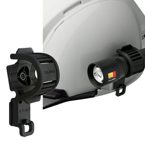 ヘルメット セフメット用セフハンドライトホルダー ブラック タジマツール Tajima HASFH