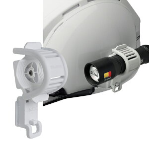 ヘルメット セフメット用セフハンドライトホルダー ホワイト タジマツール Tajima HASFHW