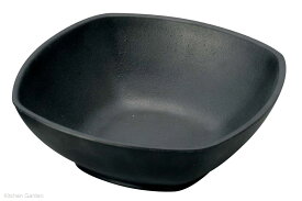 マイン　メラミンウェア　角深皿　黒　大　M11-132[ メラミン食器 深皿 皿 食器 陶器風 プラスチック : メラミン 食洗機対応 ].【 マイン 】