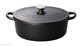 LE CREUSET(ル・クルーゼ)　トラディション　ココットオーバル　27cm　2102-27-00　マットブラック[ ココット 楕円 黒 ブラック マット : IH対応 IH ] ～ 店舗用 業務用 厨房用品 キッチンガーデン ～