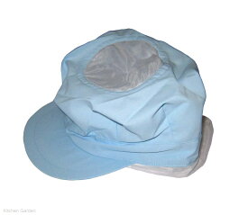 頭巾帽子　八角タイプ　9-1066　ブルー　フリーサイズ[ 調理帽子 調理帽 帽子 ヘアキャップ 調理 キャップ 衛生 : フリーサイズ ]