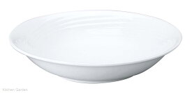 アミューズホワイト　19cm　スーププレート　BA200-220 [ 洋食器 スープ皿 スープ プレート レンジ 食器 皿 : 食洗機対応 電子レンジ対応 ]