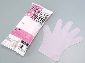 ダンロップ　ポリエチレン手袋(100枚入)　PD-110　ピンク　M [ 使い捨て 手袋 : ポリエチレン ].【 ダンロップ 】