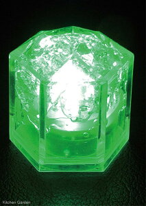 光る氷　ライトキューブ・クリスタル(24入)　グリーン