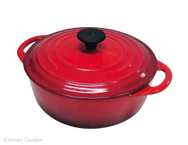 LE CREUSET( ル クルーゼ )　ココット・ビス　ロンド　18cm　チェリーレッド[ オーブン 調理食器 オーブンウェア ココット 食器 : IH対応 IH ]