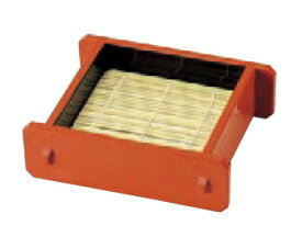 ニュー井桁 一口セイロ (底板付) 朱 天朱 (竹ス付)　〜和のおもてなし〜 セイロ せいろ 蕎麦 そば ソバ 井桁 業務用 竹ス 和食器 器 料理 和食 懐石 食膳 和風 ].【 若泉漆器 】