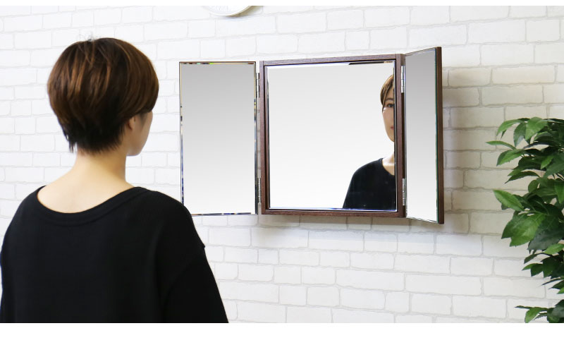 楽天市場】ドレッサー 三面鏡 鏡 壁掛け 洗面 トイレ 玄関 コンパクト
