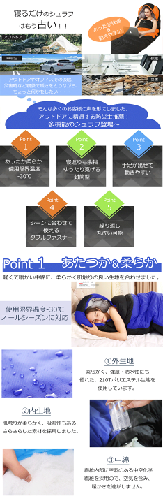 楽天市場】【最大15%OFF】【耐寒温度-10℃】寝袋 夏用 冬用 シュラフ