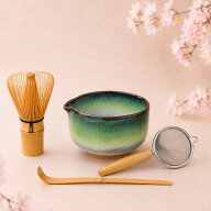 楽天1位　送料無料　cesabeams 日本製　会津焼　抹茶碗 茶筅 100本立 初心者 ギフト 贈り物 食洗機対応 …