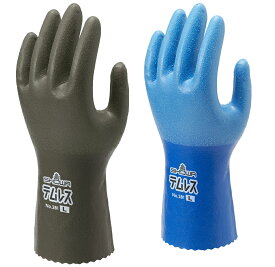 送料無料テムレス 作業用手袋 透湿性 防水性 ショーワ281 S、M、L、LL ブルー オリーブグリーン 1双 防水手袋ゆうパケット