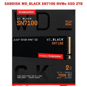 ���s�A���i SANDISK WD_BLACK SN7100 NVMe SSD 2TB �T���f�B�X�N �Q�[�~���OSSD ����SSD 7250MB PCIe �m�[�gPC�p ���^PC�p ����PC PC���� �Q�[�~���OPC �Q�[���pSSD �f�[�^�ۑ� ��e�� �X�g���[�W���� �����X�g��