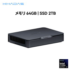 �y�V�����zKhadas Mind Pro Mini PC�bIntel Core Ultra X7 358H 4.8GHz�b64GB LPDDR5X+2TB SSD�b180TOPS AI�b7.98Wh�o�b�e���[�b�g���v��4K/8K�f�B�X�v���C�bThunderbolt 4/Wi-Fi7/BT6.0�bWindows 11 Home �b�f�X�N�g�b�v�R���s���[