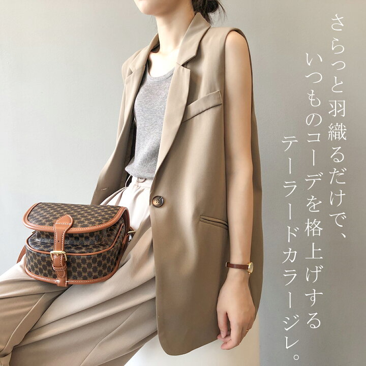 楽天市場】【完売】ジレ レディース ベスト テーラード 春夏 春 夏 