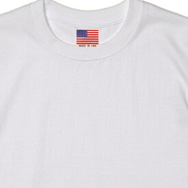 Made in USA ファクトリーブランド BAYSIDE ベイサイド アメリカ製 ハイクオリティー USA 6.1 オンス ヘビーウエイト Tシャツ 半袖 綿100% ホワイト メンズ レディース 男女兼用 夏 海 アウトドア イベント キャンプに最適 t-shirt-usa-w