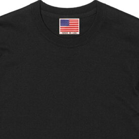 Made in USA ファクトリーブランド BAYSIDE ベイサイド アメリカ製 ハイクオリティー USA 6.1 オンス ヘビーウエイト Tシャツ 半袖 綿100% ブラック メンズ レディース 男女兼用 夏 海 アウトドア イベント キャンプに最適 t-shirt-usa-b