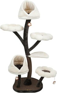 キャットタワー 大型 高さ162cm スリム 据え置き 猫タワー 猫ハウス 展望台 ハンモック付き 爪とぎポール 爪磨き 頑丈 爪研ぎ 多頭飼い 麻紐 子猫 大型猫 猫用 安定感 コンパクト 省スペース