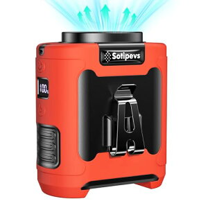 腰掛け扇風機 6段階風量 超強風 携帯扇風機 12000mAh大容量 LED残電/風速段階表示 ベルトファン SOSライトと懐中電灯付 小型 軽量 腰ベルト風機 Type-C急速充電 熱中症 暑さ対策 キャンプ/トレッキ