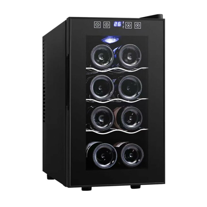 楽天市場】ワインセラー 12本収納 ブラック 家庭用 35L 温度設定 8~18 