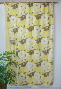 Ԏd؂ J[e _u ς k  K[[ Jg[ o[i[t[ ԕ 100% Rbg CG[ YE 180cm 110cm