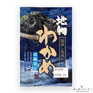 北海道産 湯通し塩蔵わかめ 80gほくほくキッチン希少な地物 塩漬け