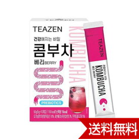 TEAZEN ティーゼン コンブチャ ベリー味 5g 10包入 箱無し【ネコポス発送】 韓国 teazen