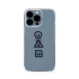 168cm ハイブリッドクリアケース for iPhone 13 Pro まるさんかくしかく